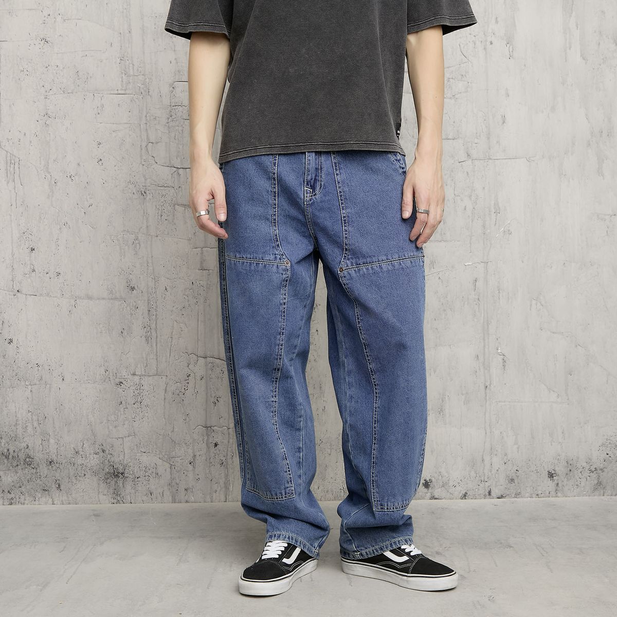 AMERICANINO - Jeans Baggy Carpintero Hombre Americanino