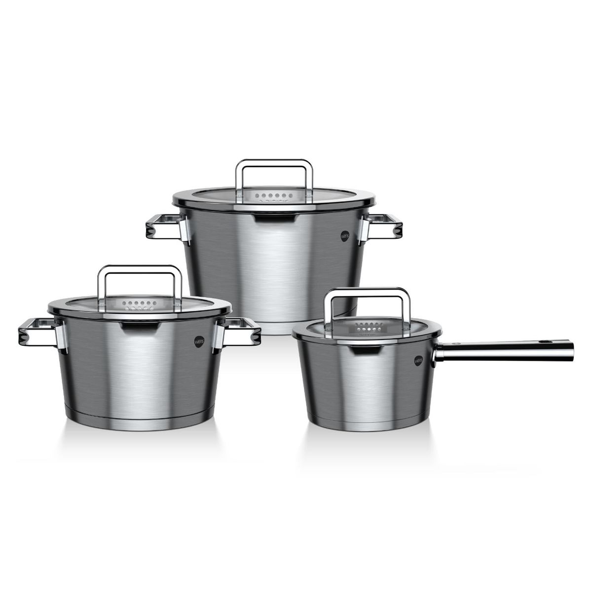 WENS - Batería De Cocina Acero Inoxidable 6 Piezas Wens