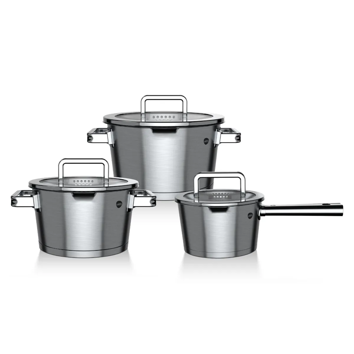 WENS - Batería De Cocina Acero Inoxidable 6 Piezas Wens