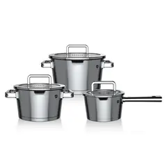 WENS - Batería De Cocina Acero Inoxidable 6 Piezas