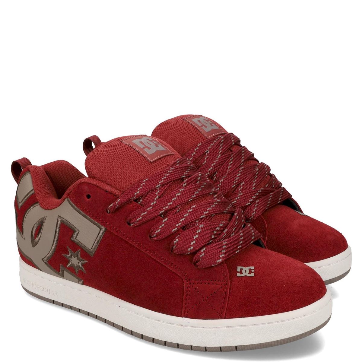 DC SHOES - Court Graffik SE Zapatilla Lifestyle Hombre Cuero Rojo DC Shoes