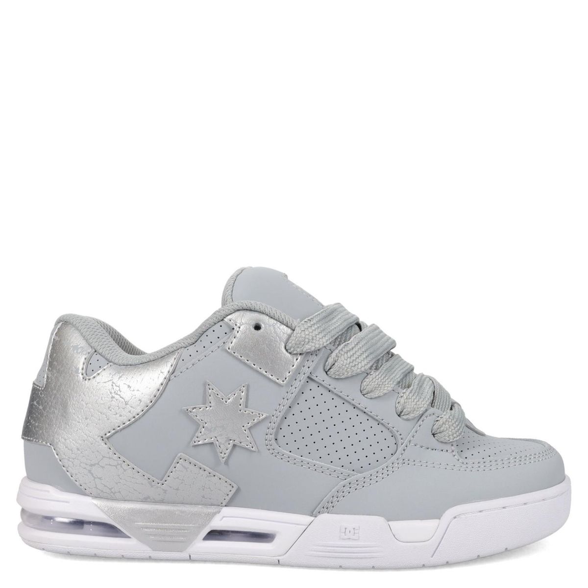 DC SHOES - Dc Command Zapatilla Urbana Mujer Cuero Gris Dc Shoes