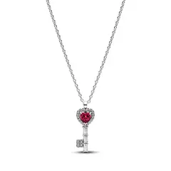PANDORA - Collar Collier con Llave con Corazón Elevado Mujer