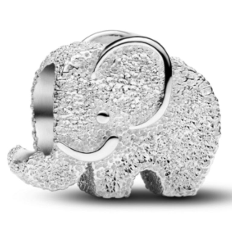 Mini Charm Elefante con Textura Mujer