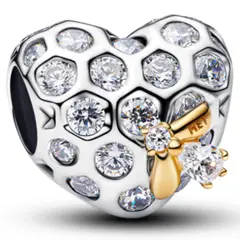 PANDORA - Charm Corazón con Abeja y Panal de Bridgerton Mujer