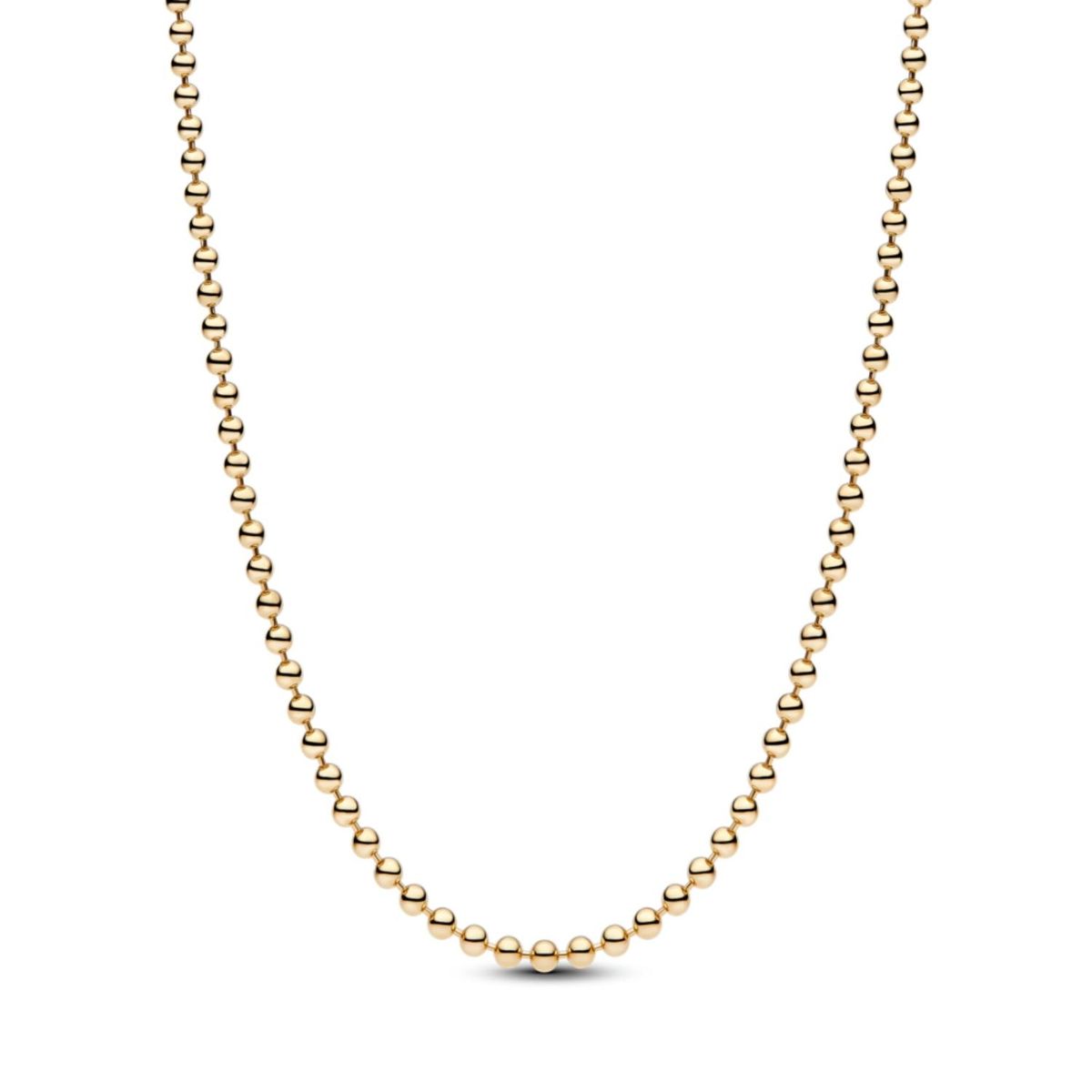 PANDORA - Collar Cadena de Bolas Dorado Mujer Pandora