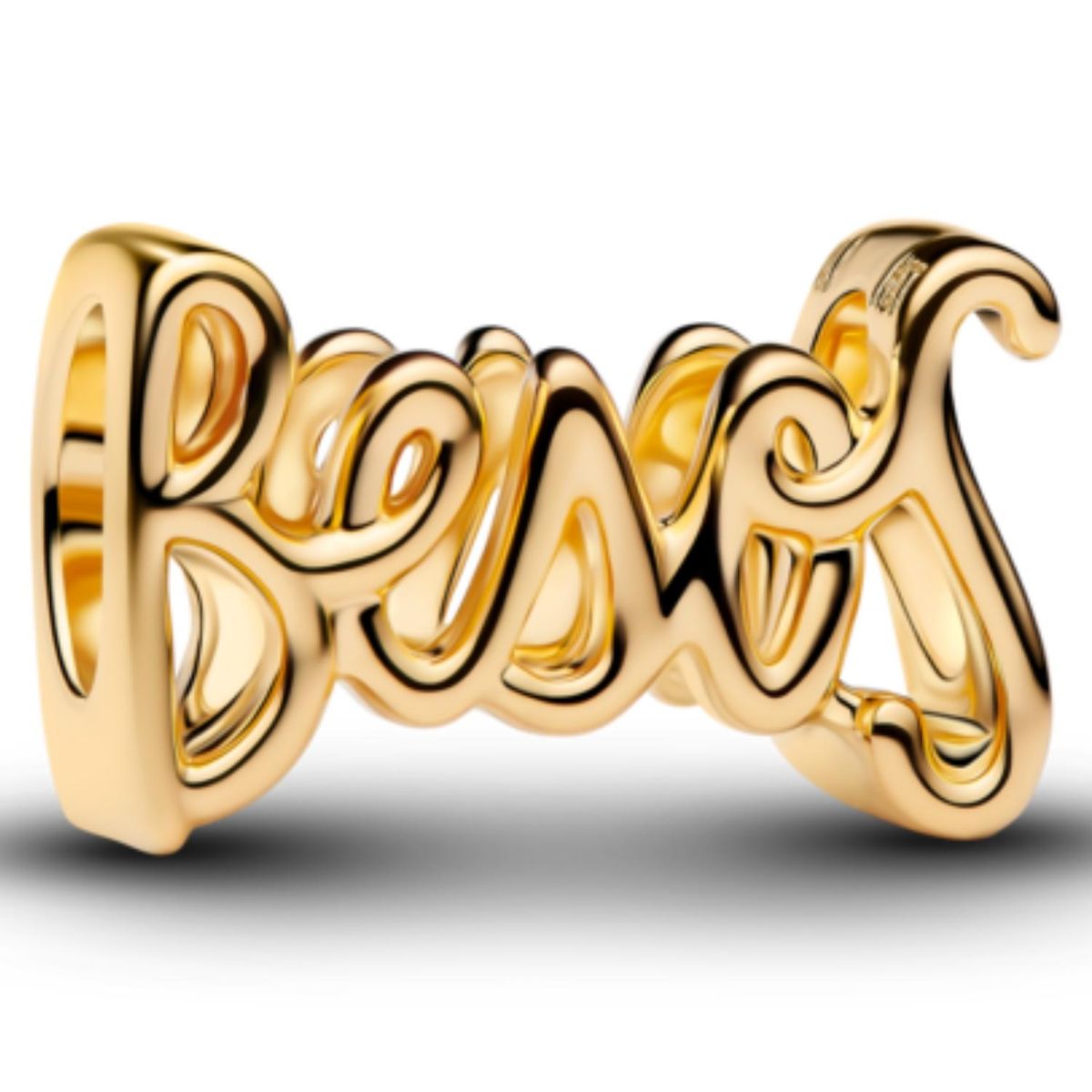 PANDORA - Charm con la Inscripción Besos Mujer Pandora