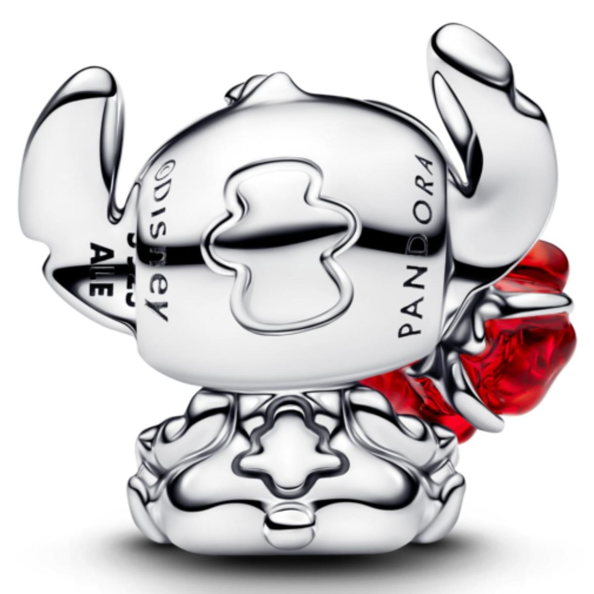 PANDORA - Charm Stitch de Disney en Cristal Murano Rosa Mujer Pandora