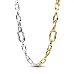 PANDORA - Collar de Cadena de Eslabones en Dos Tonos Mujer