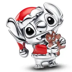 PANDORA - Charm navideño de Stitch de Disney Mujer