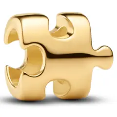 PANDORA - Mini Charm Pieza de Rompecabezas Dorado Mujer