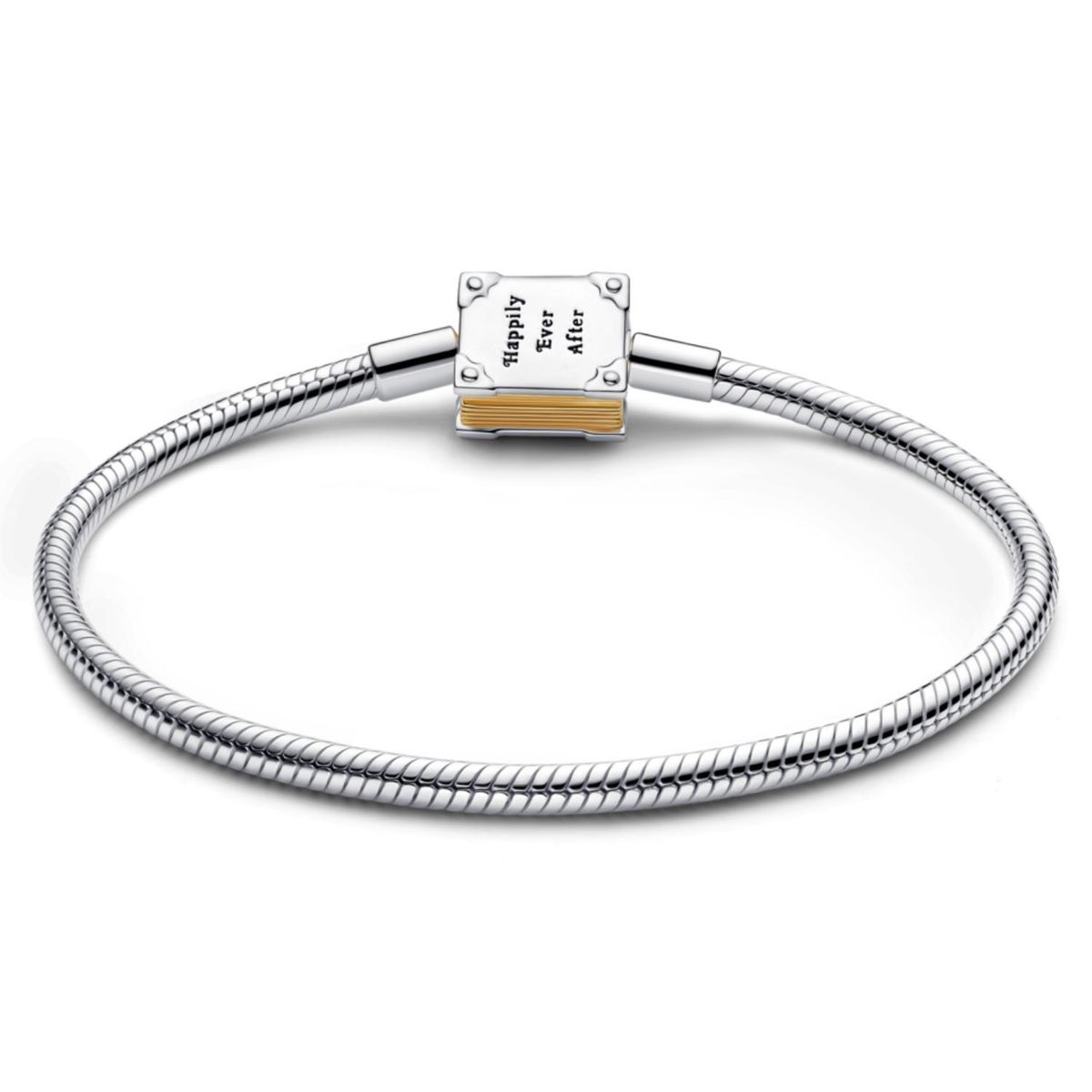 PANDORA - Brazalete Disney Princesa Storybook Con Diamante Cultivado En Laboratorio Y Cadena Tipo Snake Pandora