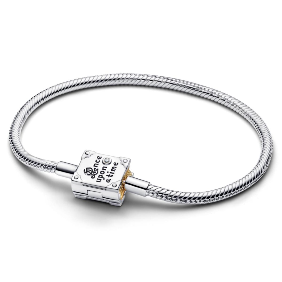 PANDORA - Brazalete Disney Princesa Storybook Con Diamante Cultivado En Laboratorio Y Cadena Tipo Snake Pandora