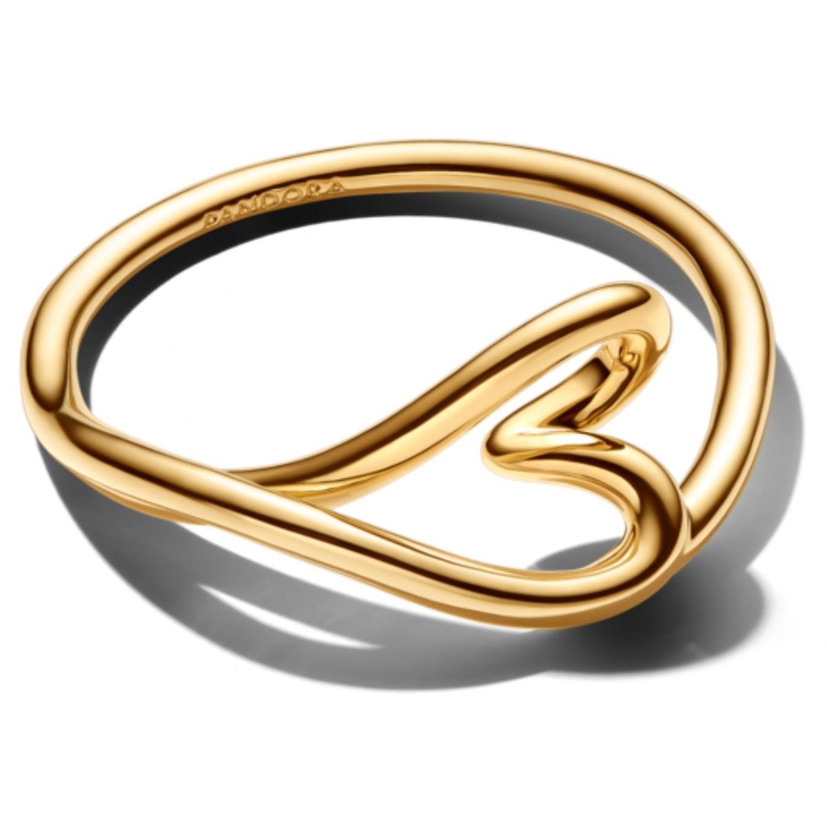 PANDORA - Anillo Pequeño Corazón con Forma Orgánica Dorado Pandora