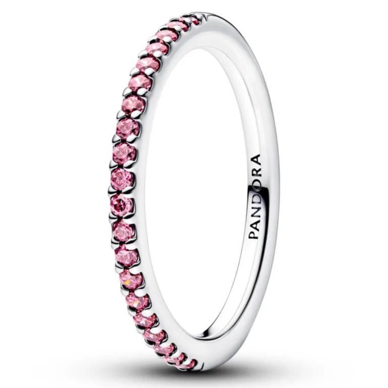 PANDORA Anillo Banda Rosa Brillante Pandora | Falabella Chile