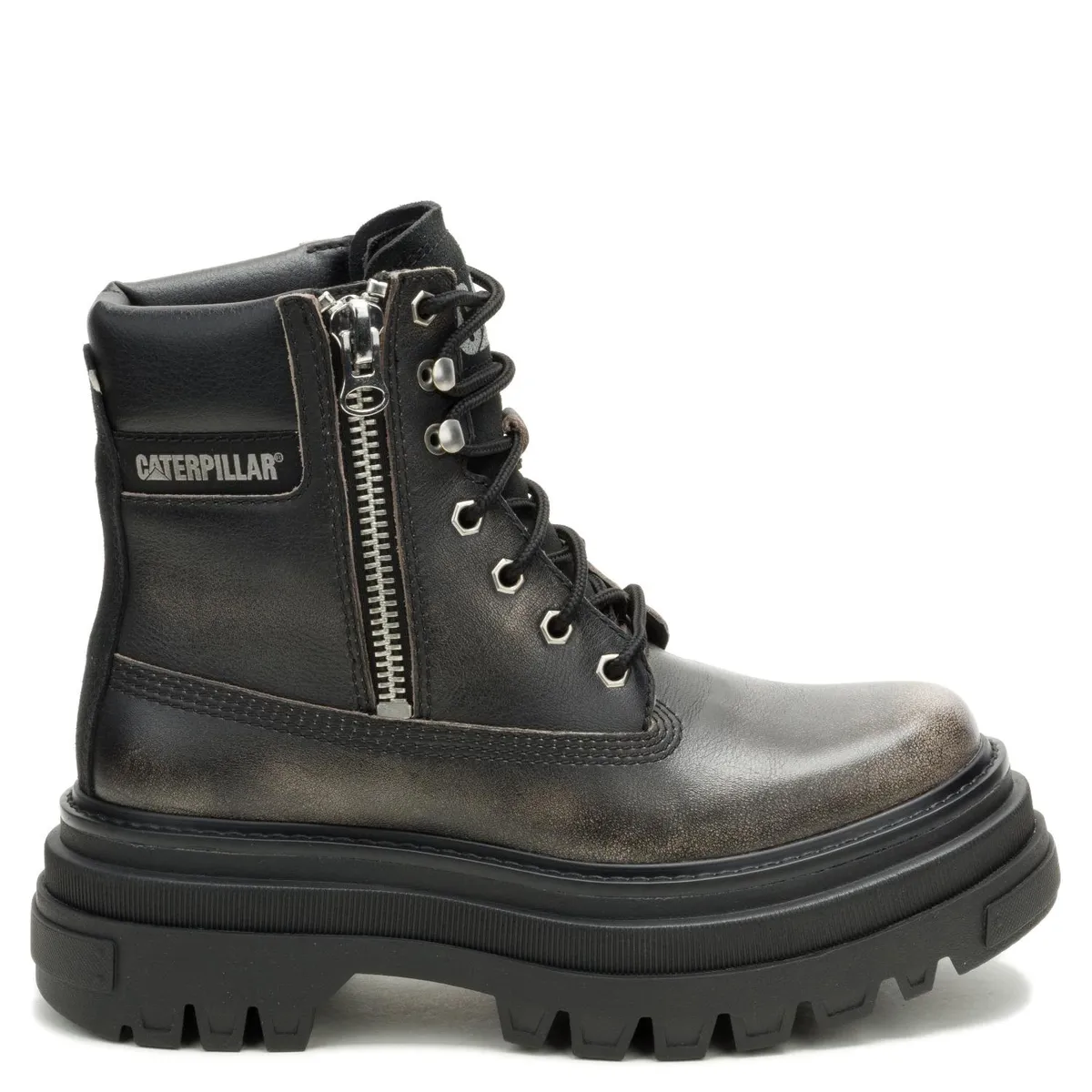 CAT - Botin Mujer Cuero Gris Cat