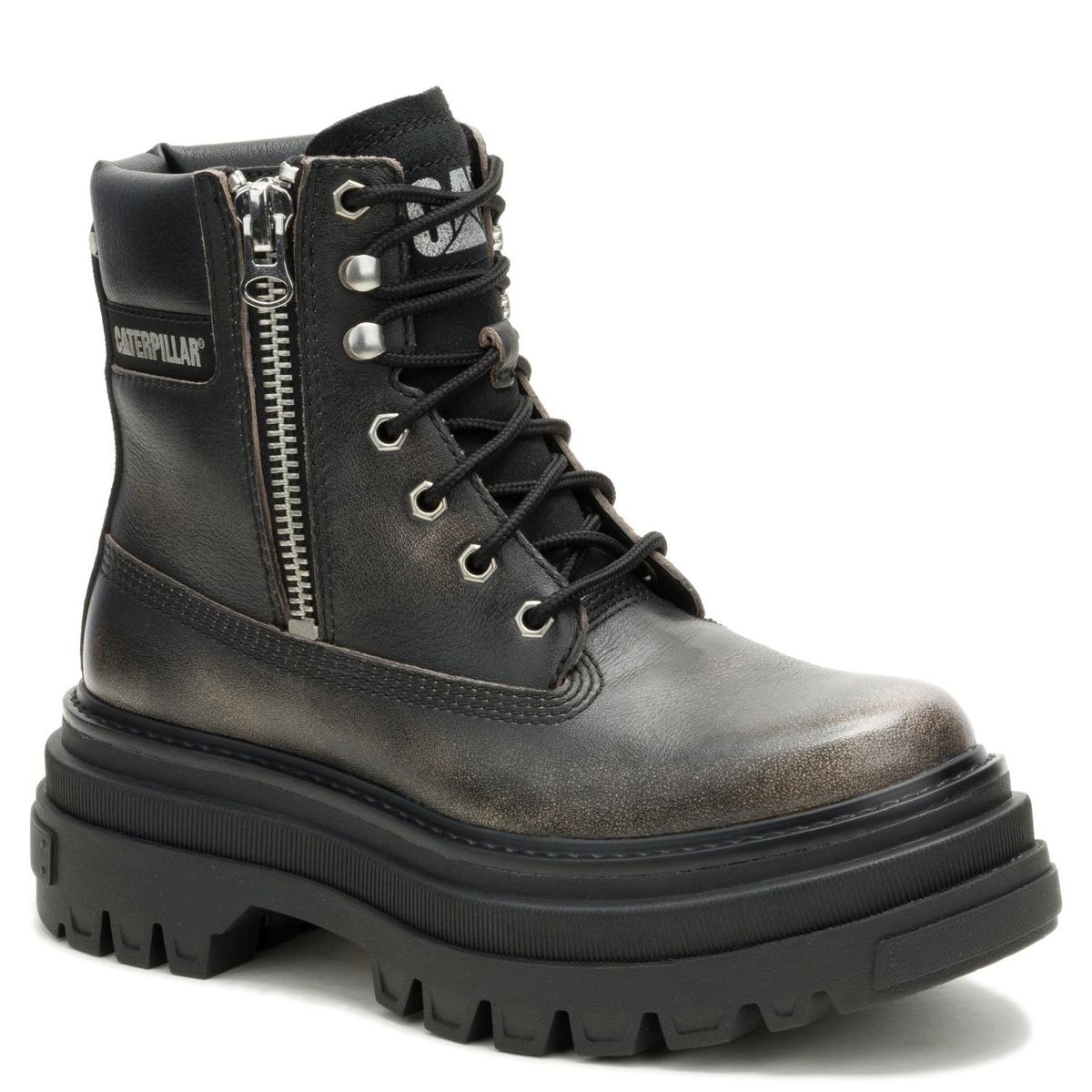 CAT - Botin Mujer Cuero Gris Cat