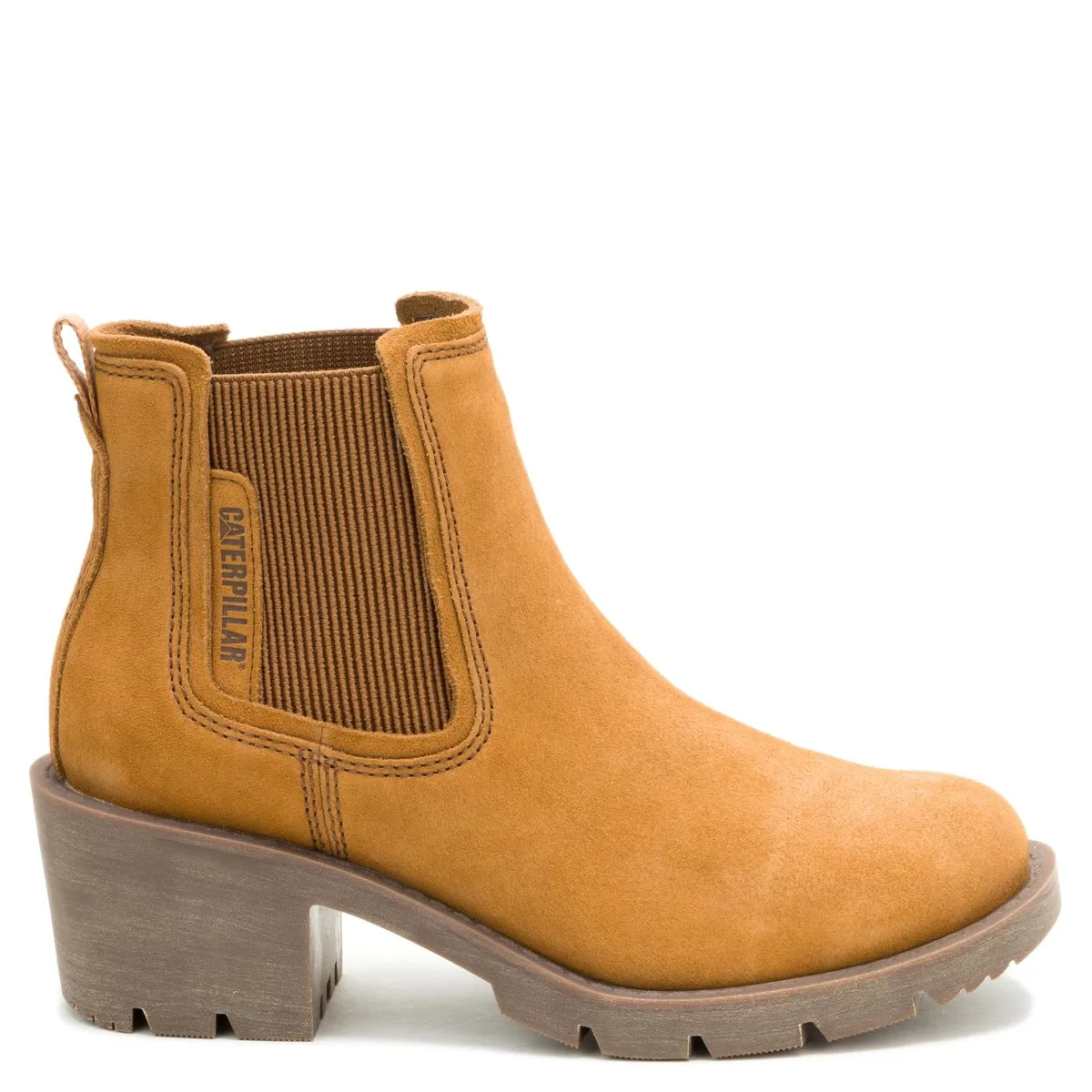 CAT - Botin Mujer Cuero Café Cat