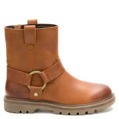 CAT - Botin Mujer Cuero Café