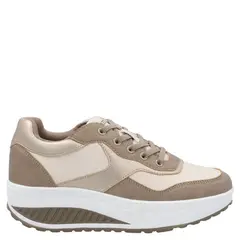 AZALEIA - Zapatilla Urbana Mujer Beige