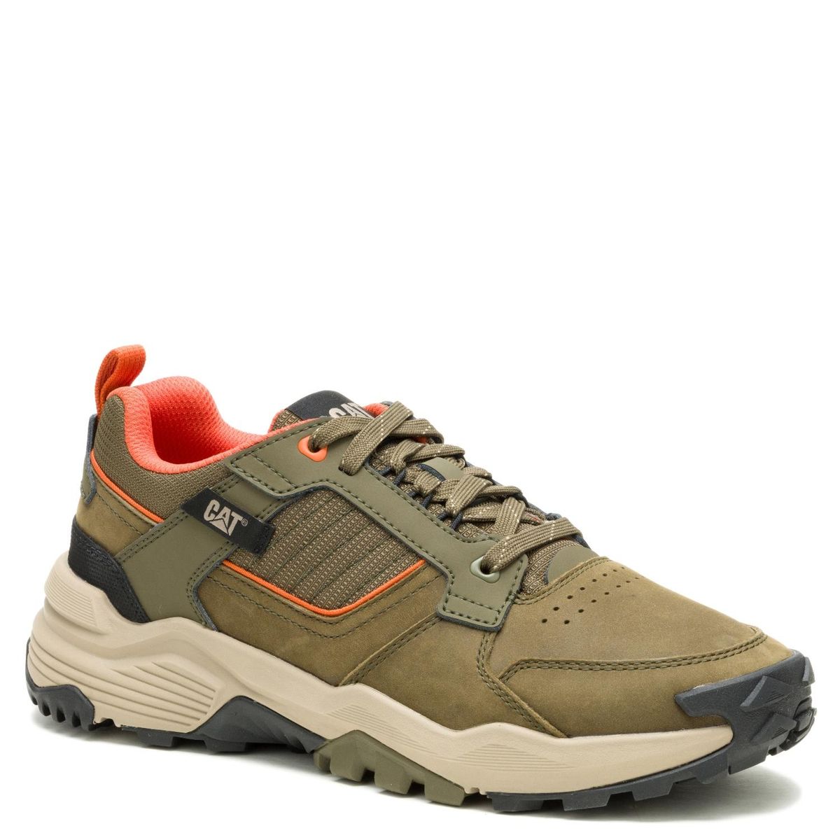 CAT - Zapatilla Urbana Hombre Cuero Verde Cat