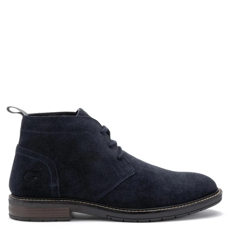 Botín Hombre Cuero Azul