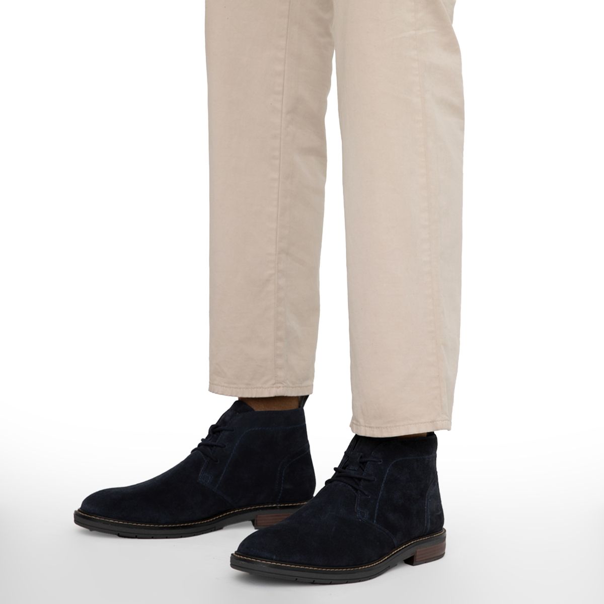 GUANTE - Botín Hombre Cuero Azul Guante
