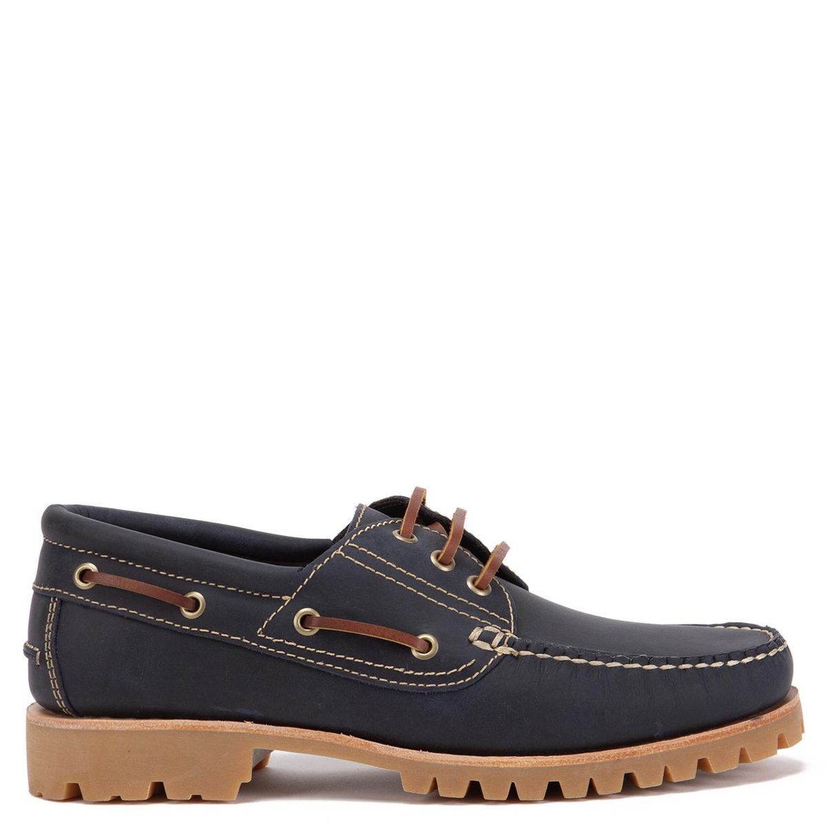 GUANTE - Zapato Casual Hombre Cuero Azul Guante