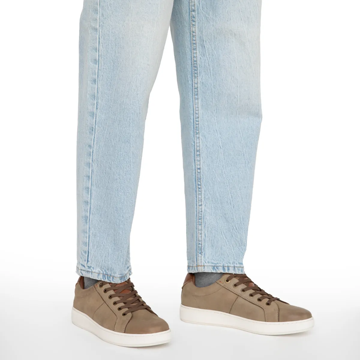 GUANTE - Zapato Casual Hombre Cuero Café Guante