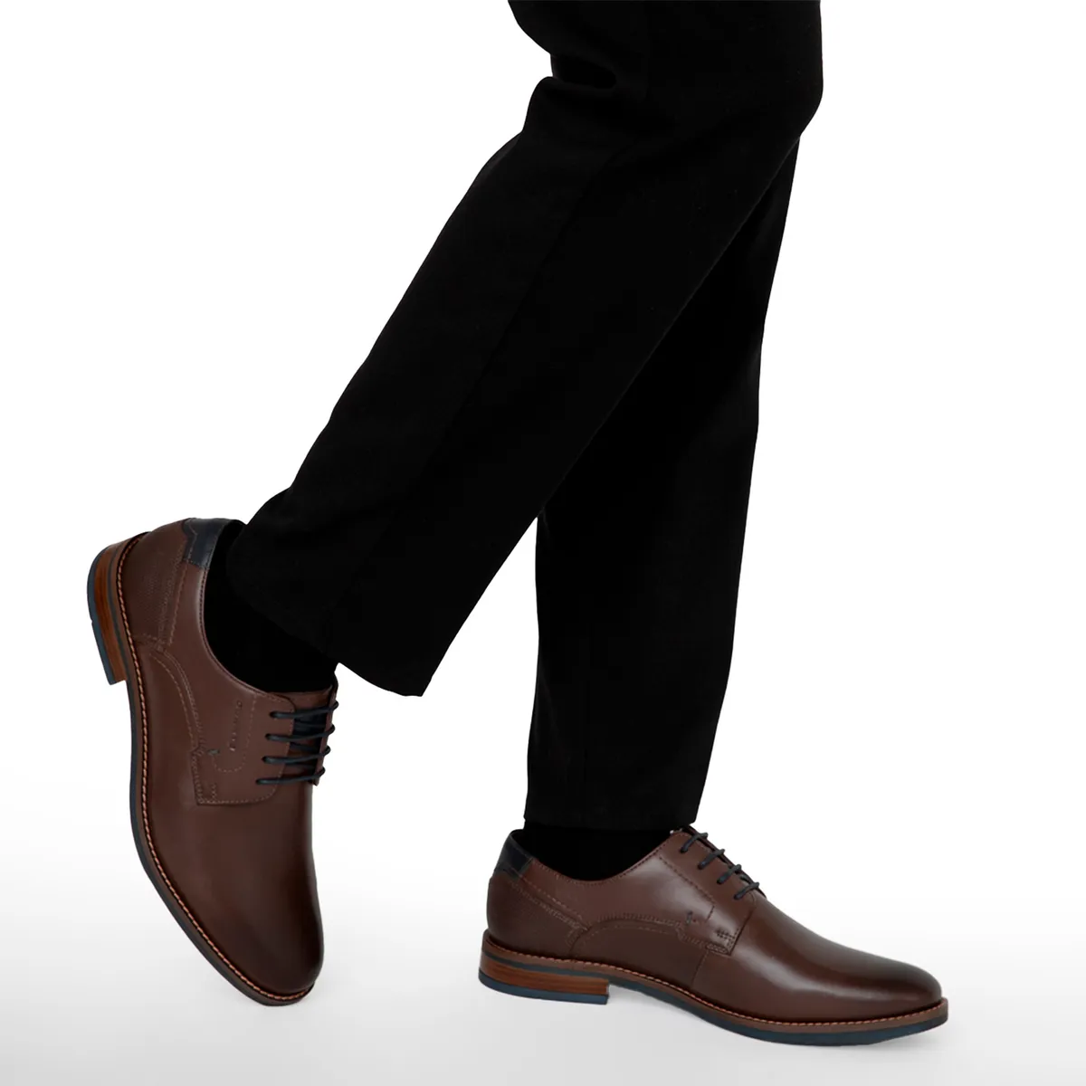 GUANTE - Zapato Casual Hombre Cuero Café Guante