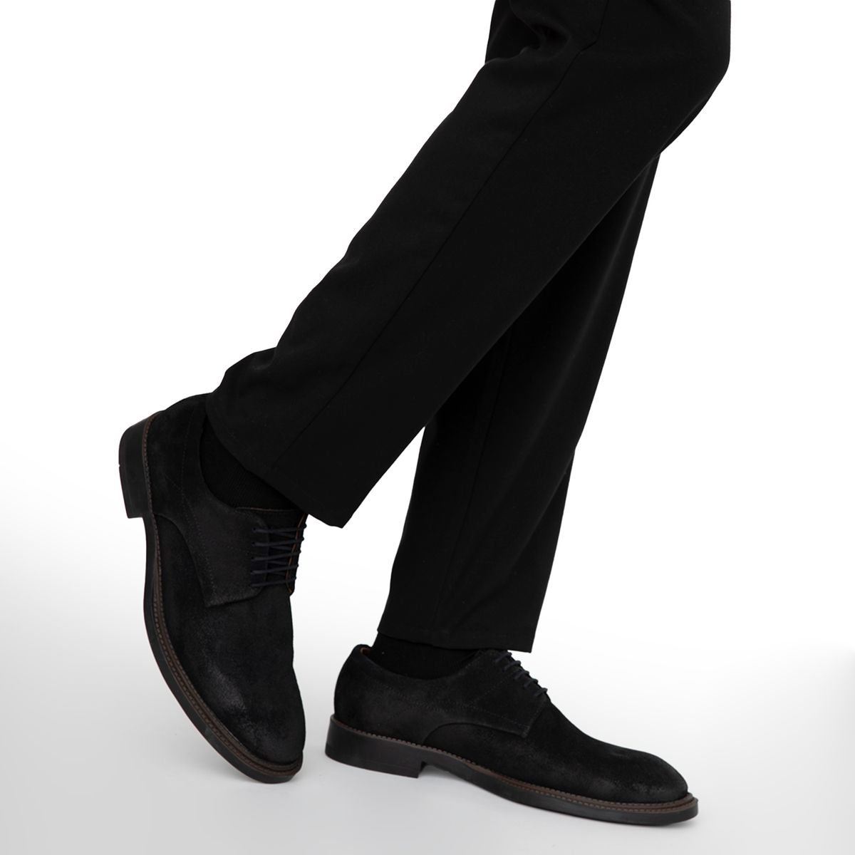 GUANTE - Zapato Casual Hombre Cuero Negro Guante