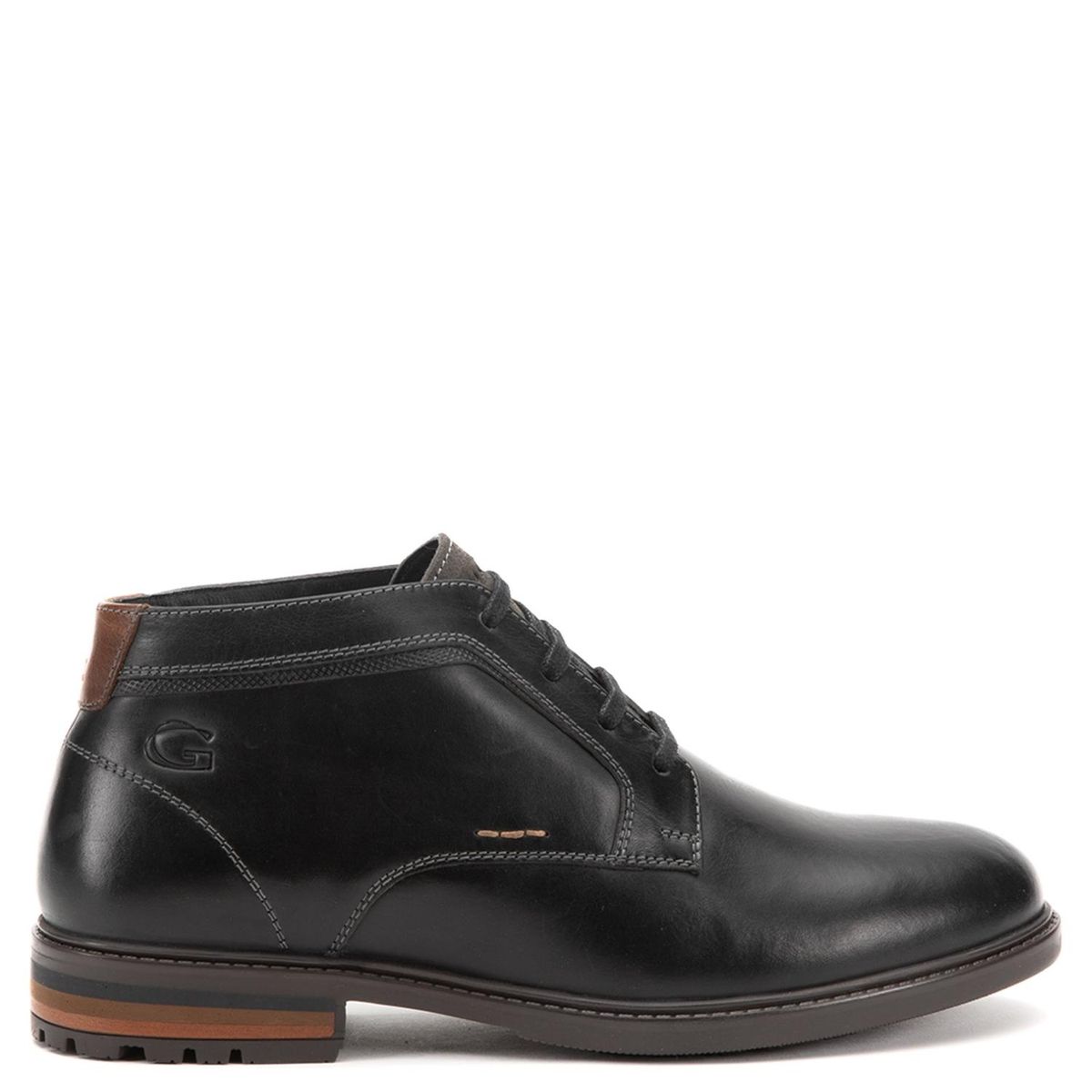 GUANTE - Botín Hombre Cuero Negro Guante