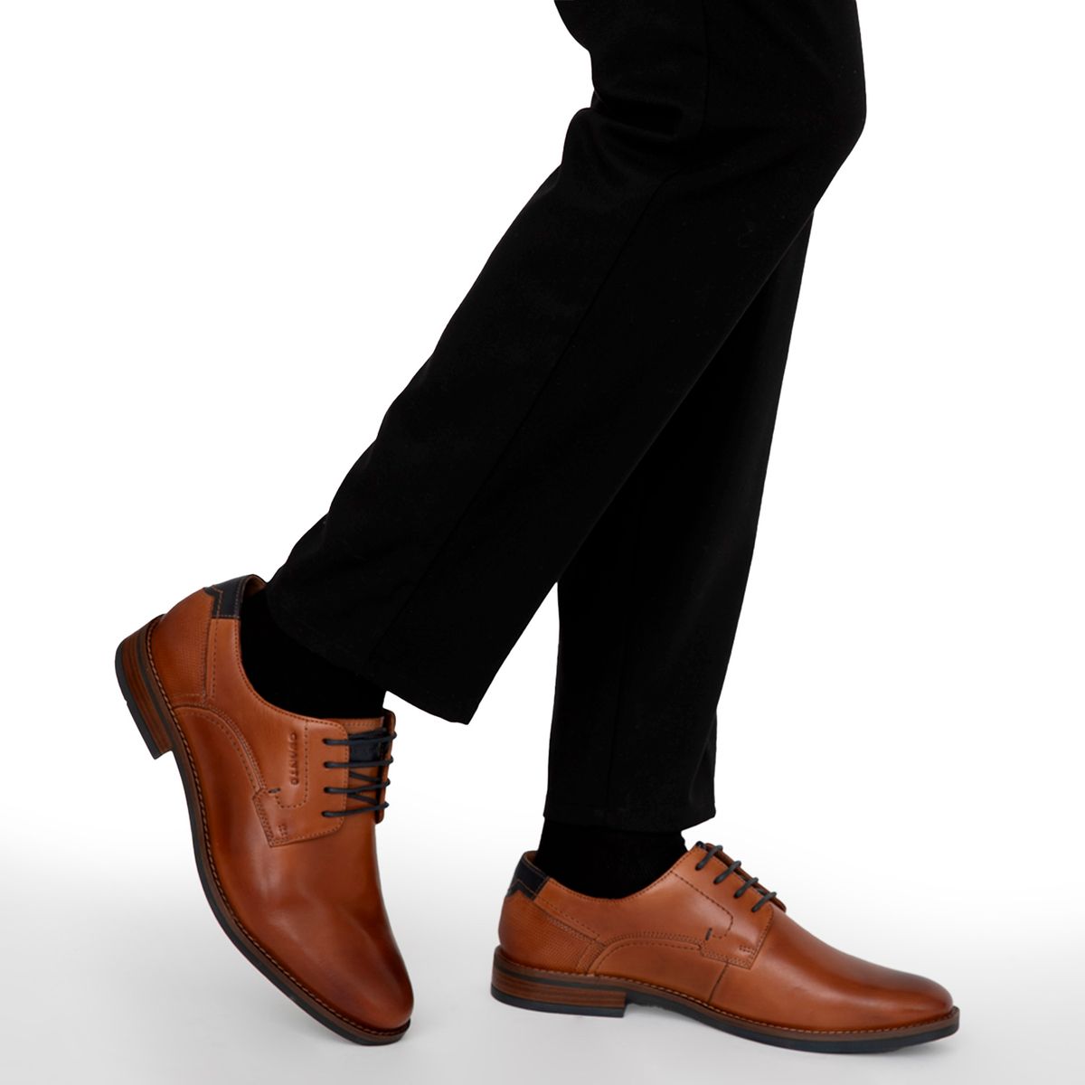 GUANTE - Zapato Casual Hombre Cuero Café Guante