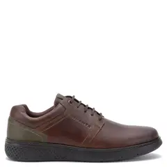 GUANTE - Zapato Casual Hombre Cuero Café