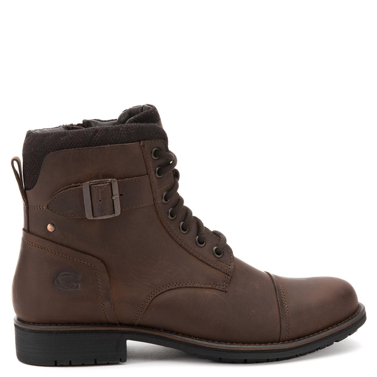 GUANTE - Botín Hombre Cuero Café Guante