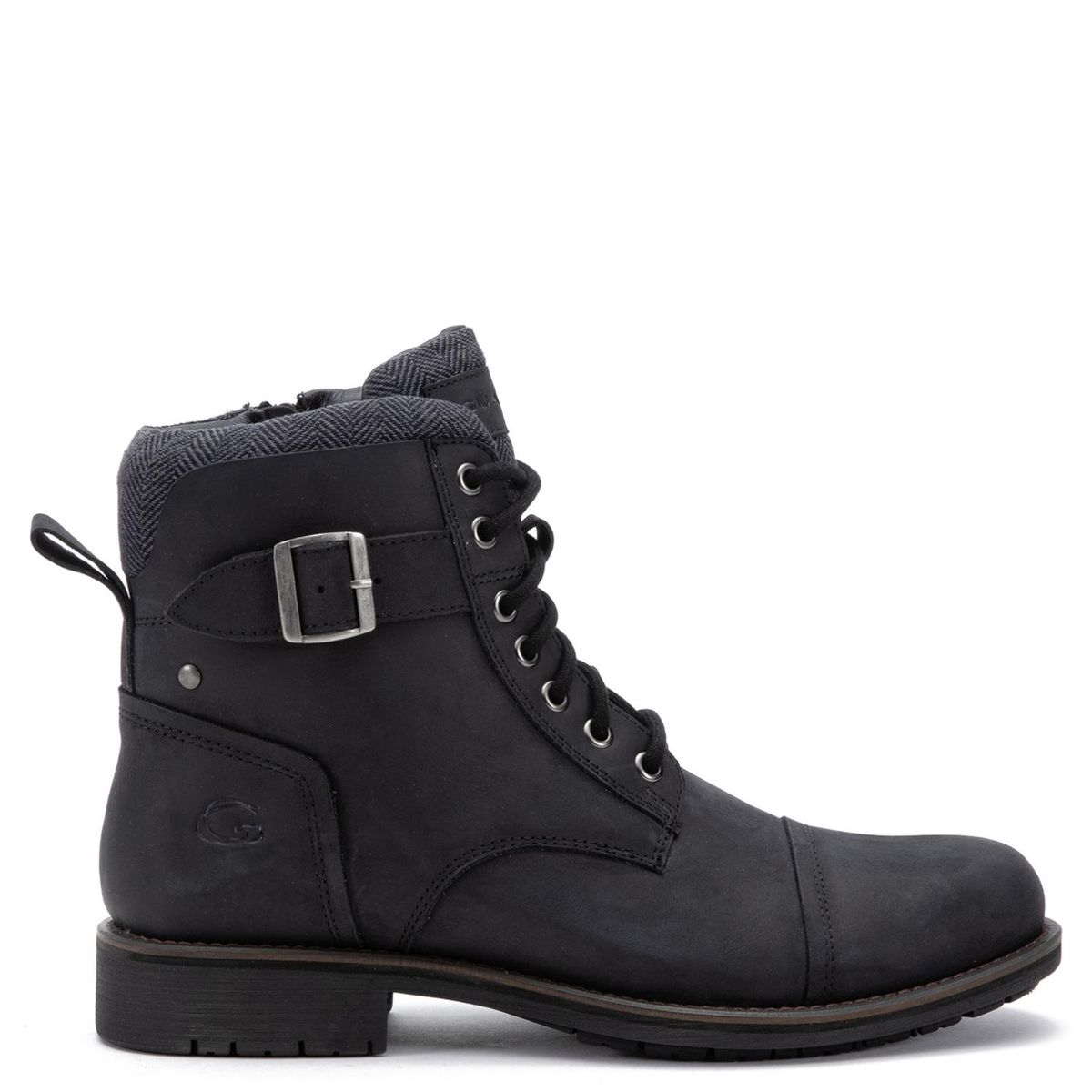 GUANTE - Botín Hombre Cuero Negro Guante