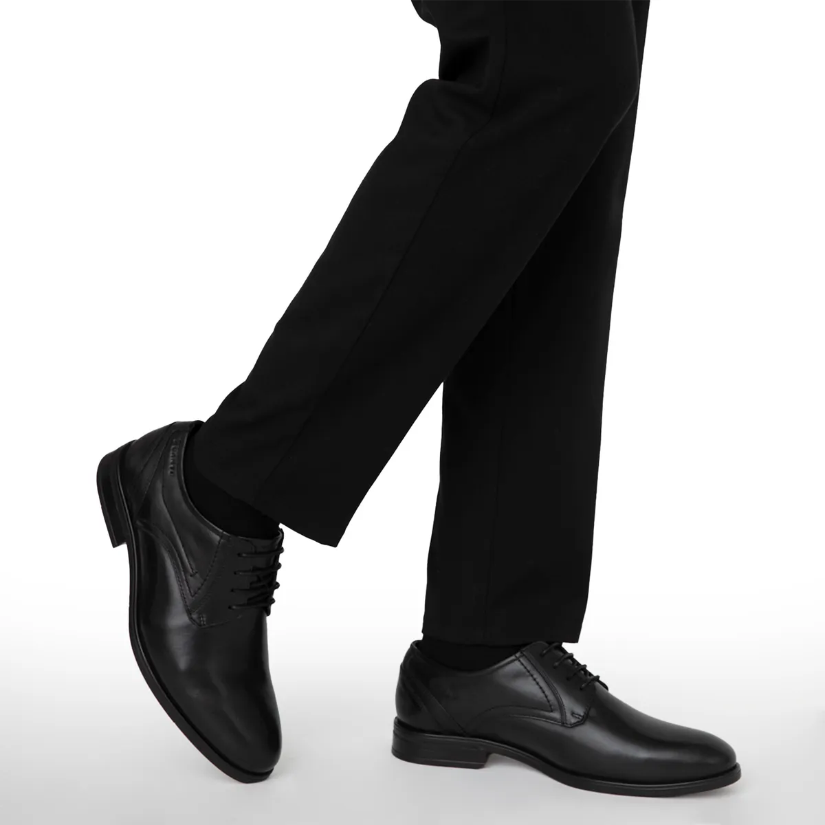 GUANTE - Zapato Formal Hombre Cuero Negro Guante