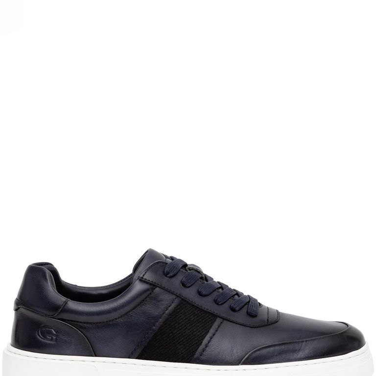 Zapato Casual Hombre Cuero Azul