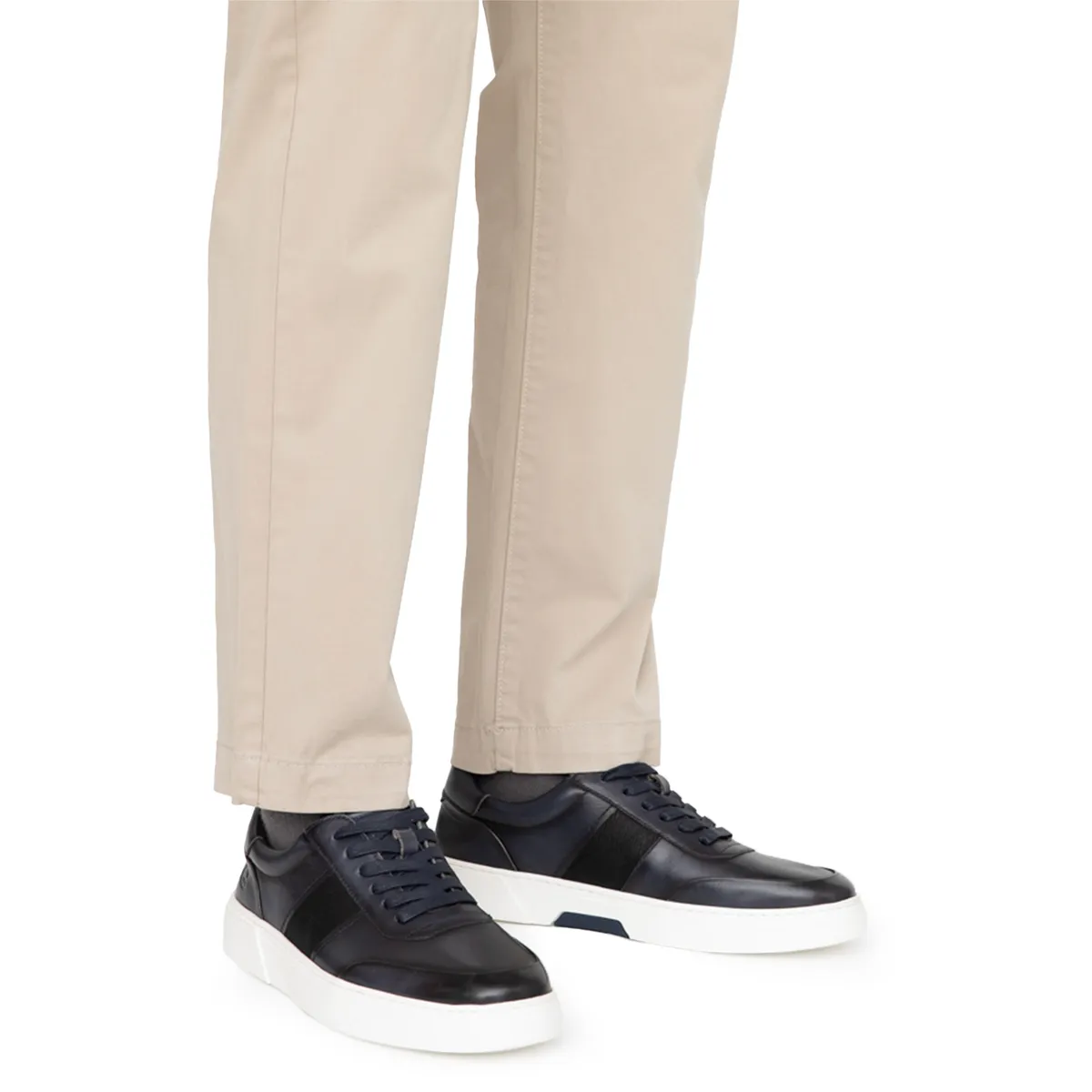 GUANTE - Zapato Casual Hombre Cuero Azul Guante