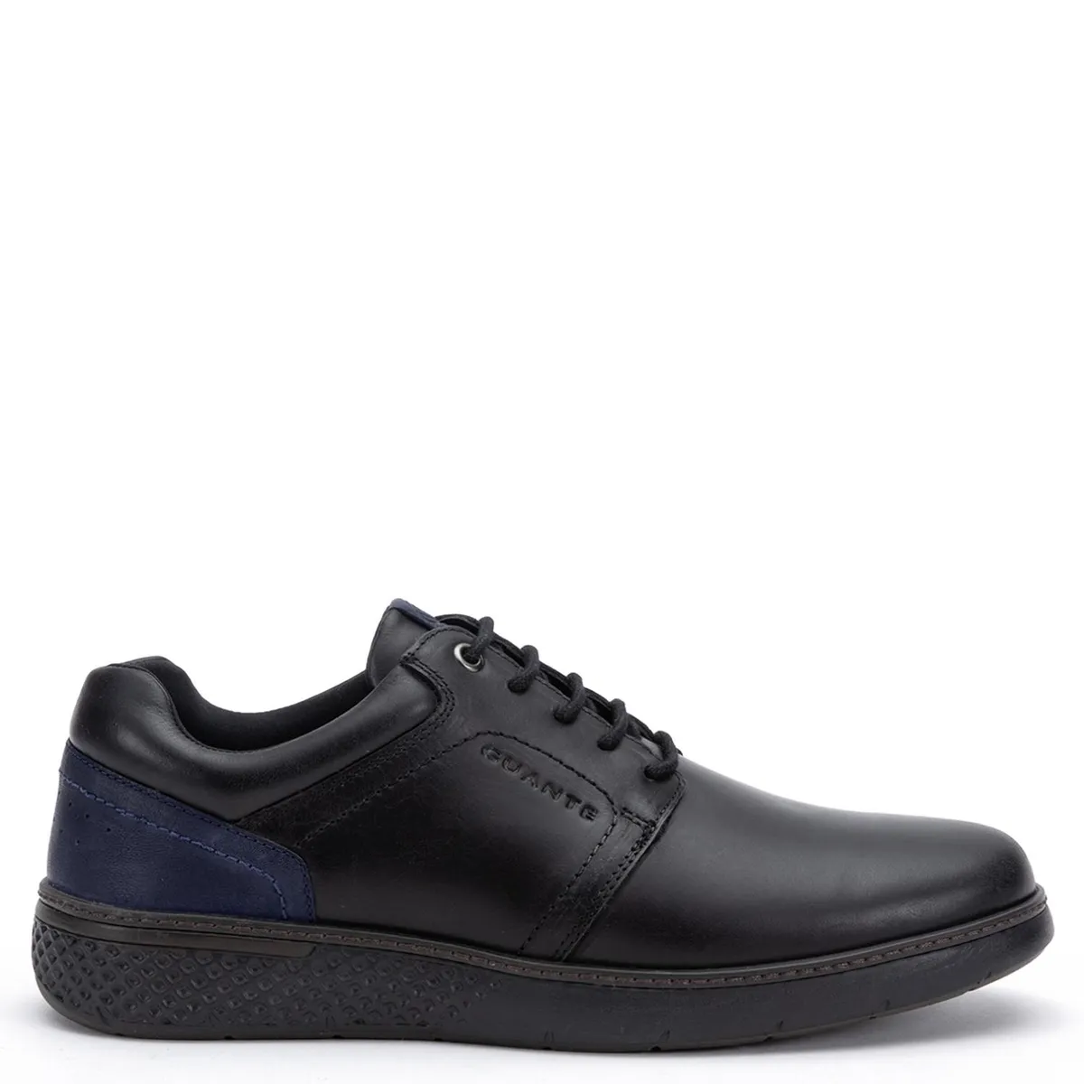 GUANTE - Zapato Casual Hombre Cuero Negro Guante