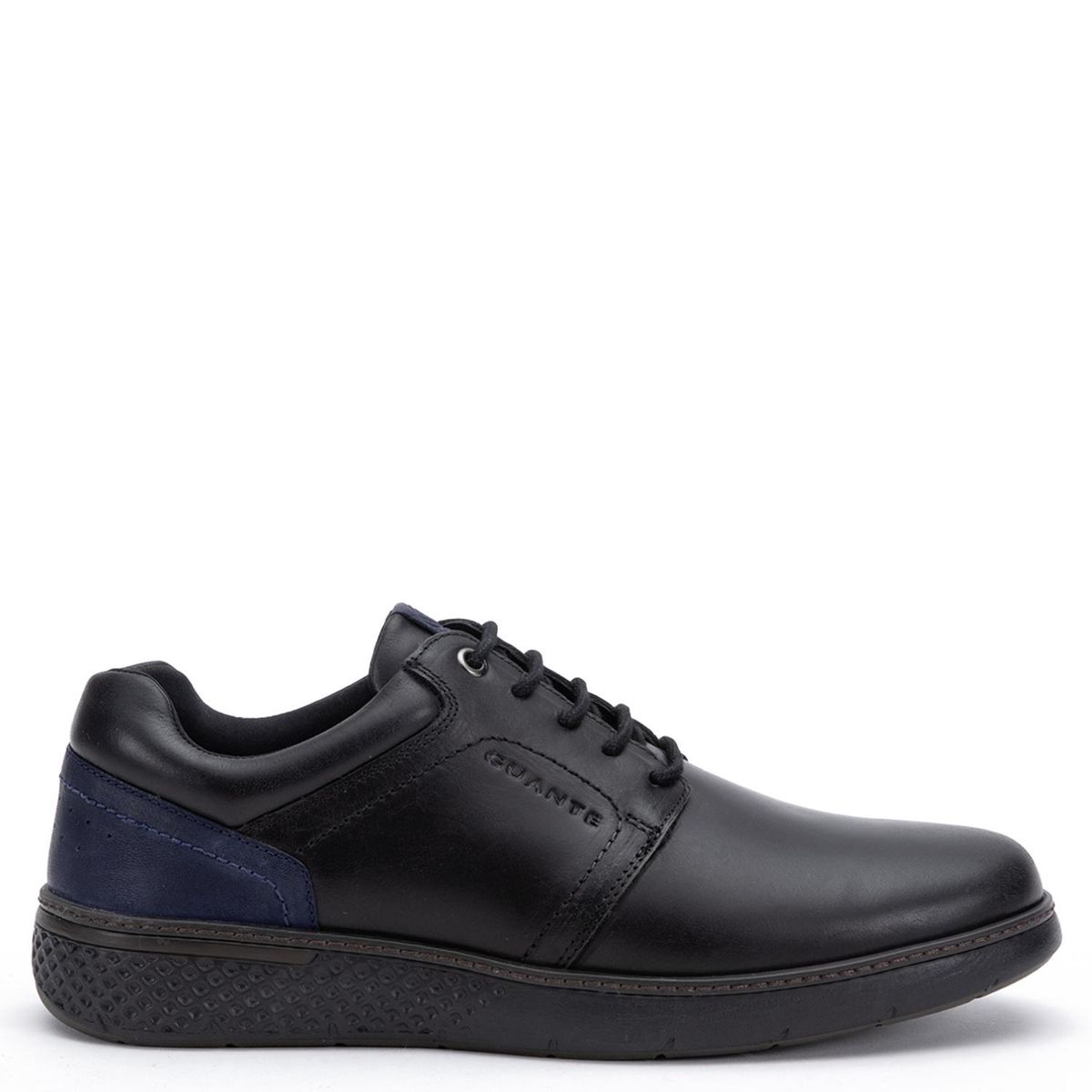 GUANTE - Zapato Casual Hombre Cuero Negro Guante