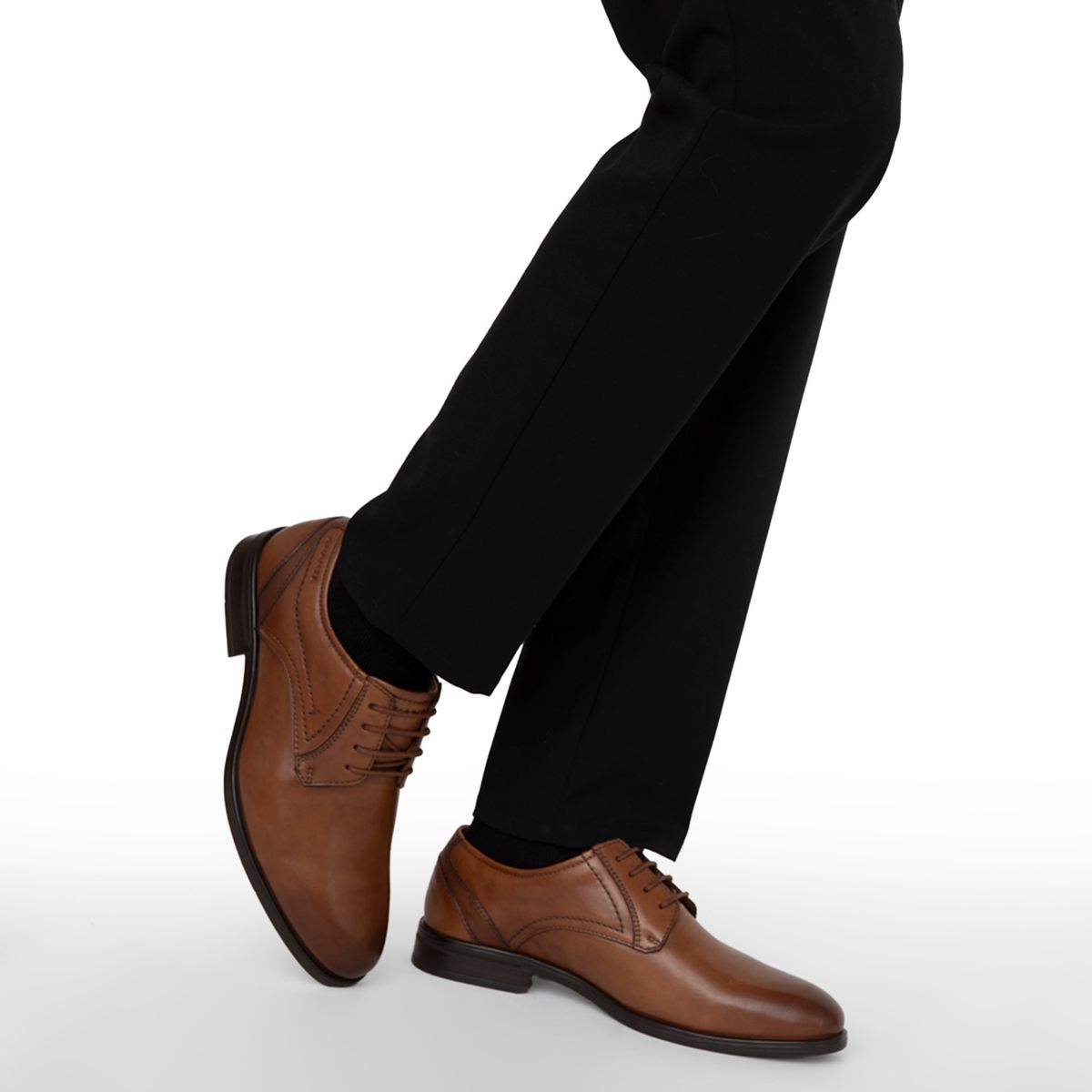 GUANTE - Zapato Formal Hombre Cuero Café Guante