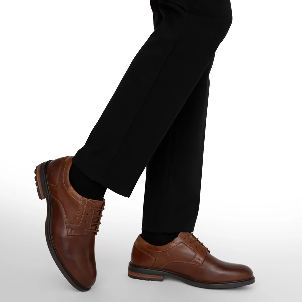 GUANTE - Zapato Casual Hombre Cuero Café Guante