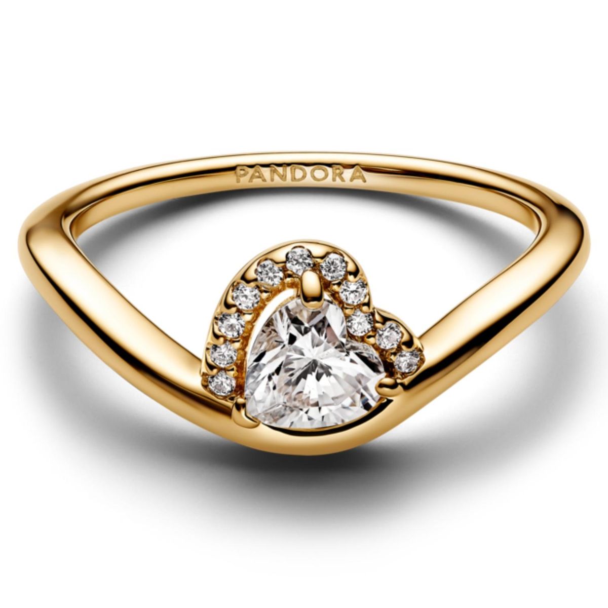 PANDORA - Anillo Corazón Ondulado Mujer Pandora