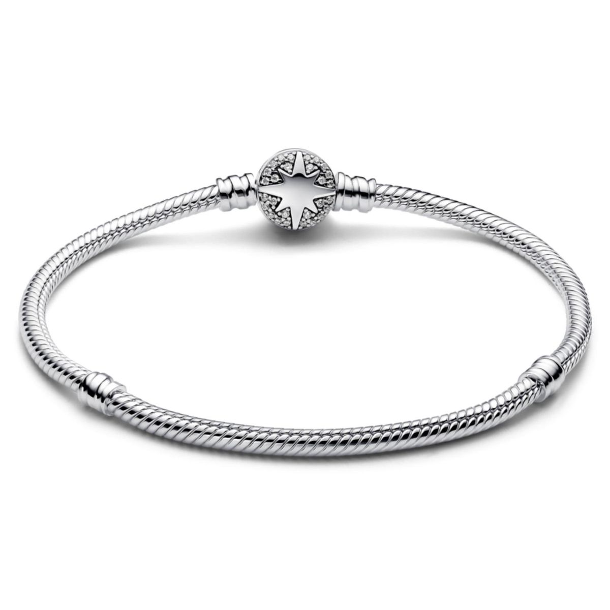 PANDORA - Brazalete Pandora Moments Cadena de Serpiente Con Cierre De Estrella Polar Pandora