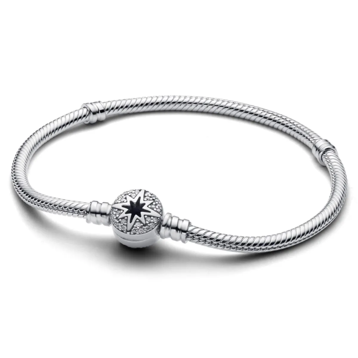 PANDORA - Brazalete Pandora Moments Cadena de Serpiente Con Cierre De Estrella Polar Pandora