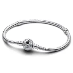 PANDORA - Brazalete Moments Cadena de Serpiente Con Cierre De Estrella Polar