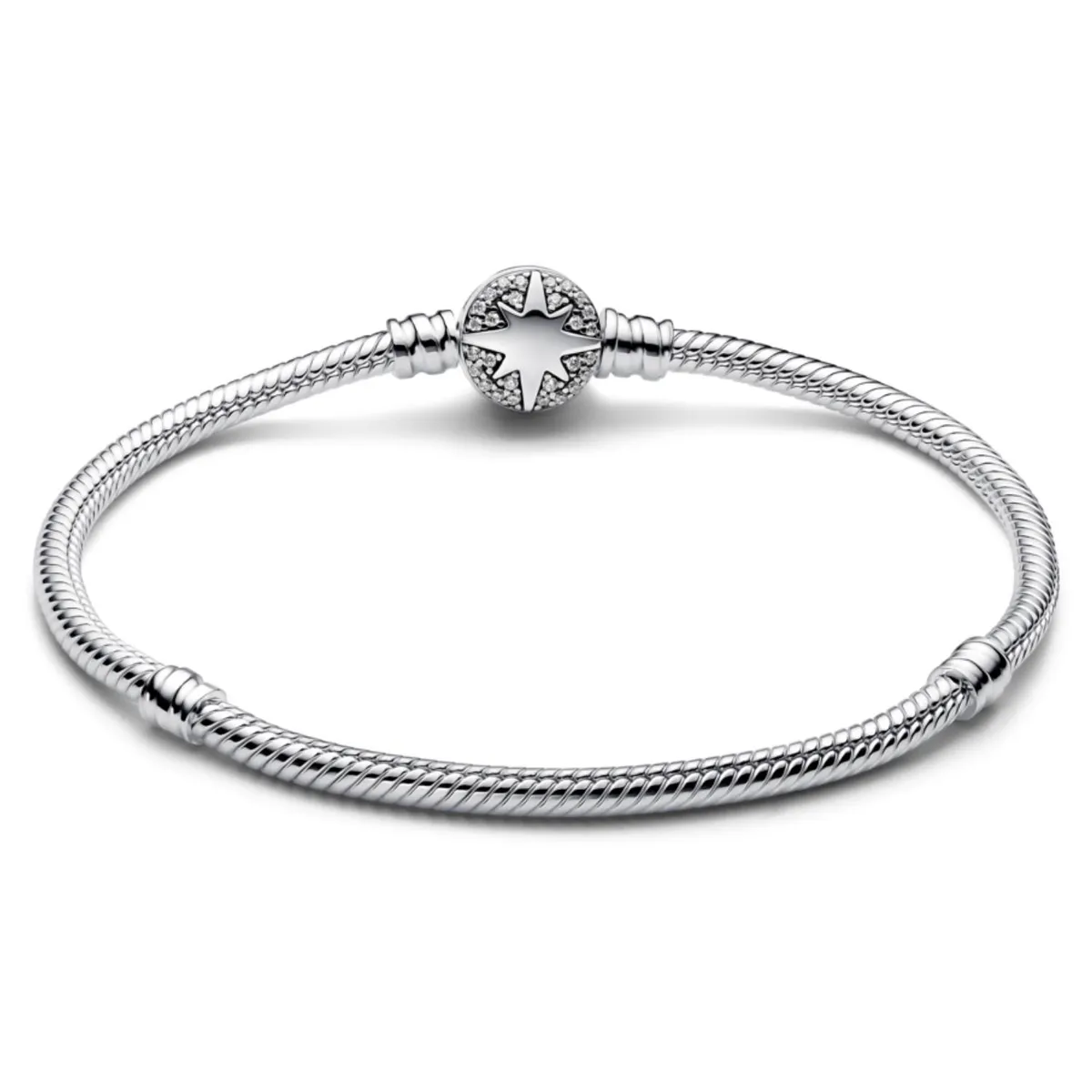 PANDORA - Brazalete Pandora Moments Cadena de Serpiente Con Cierre De Estrella Polar Pandora