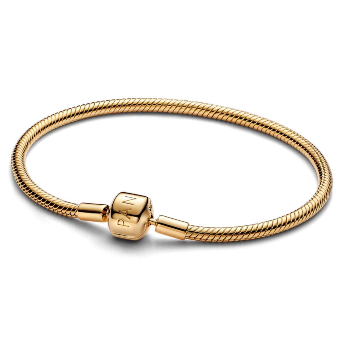 PANDORA - Brazalete Pandora Moments Cadena de Serpiente Con Cierre de Barril Pandora