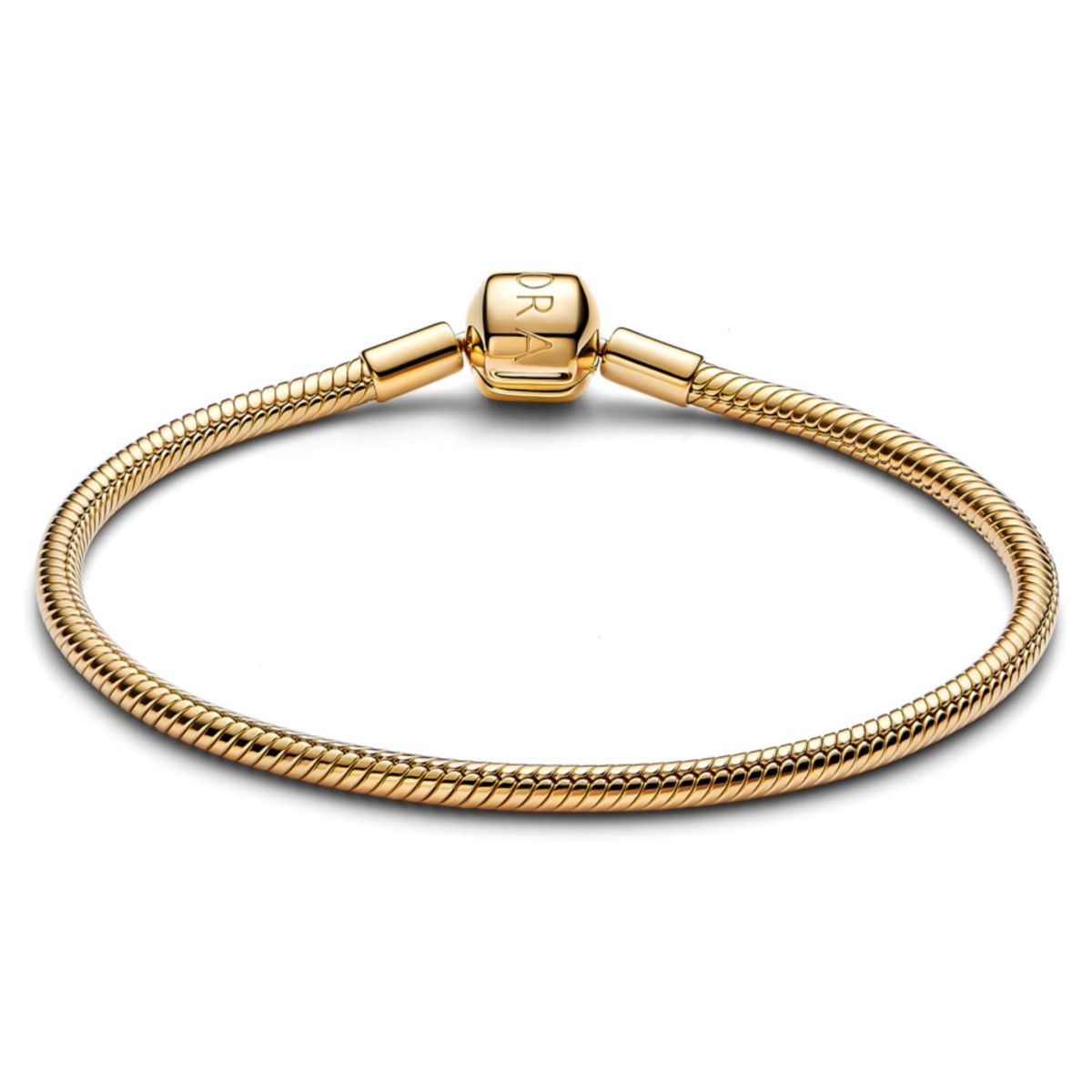 PANDORA - Brazalete Pandora Moments Cadena de Serpiente Con Cierre de Barril Pandora